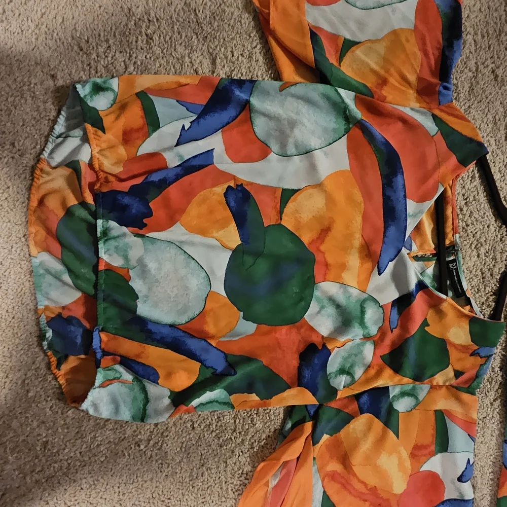New York & Company Multicolor Abstract Apparel - Picture 11 of 12